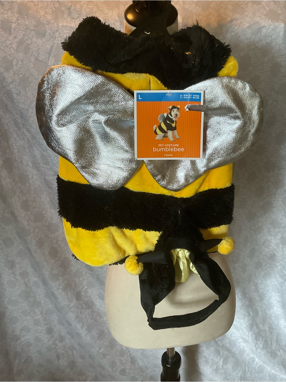 Bumblebee Doggie Pet Costume - Yellow & Black